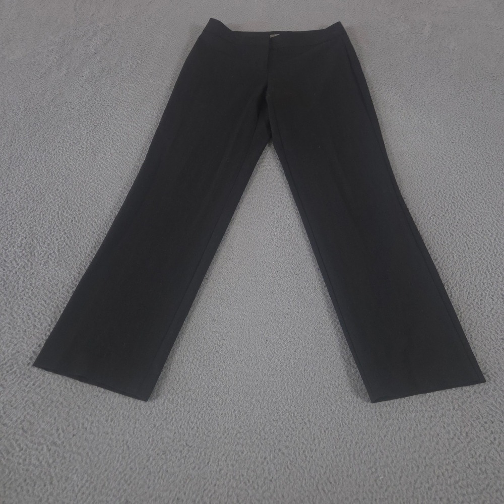 J. Jill Pants Womens 4 Black Stretch Straight Leg Poly Viscose Blend Comfort
